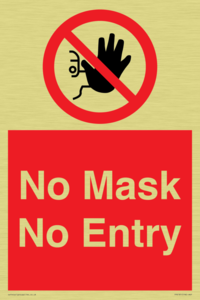 No Mask No Entry
